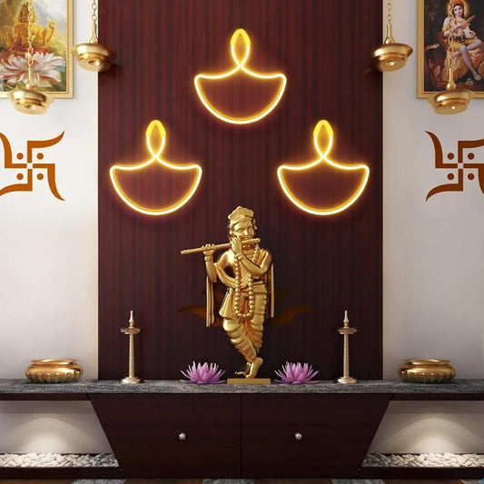 Diwali Diya Neon Sign Strip Lights Pack of 2 kuykr9-ii